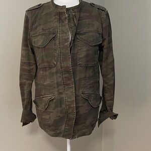 Anthropologie Camouflage Utility Jacket